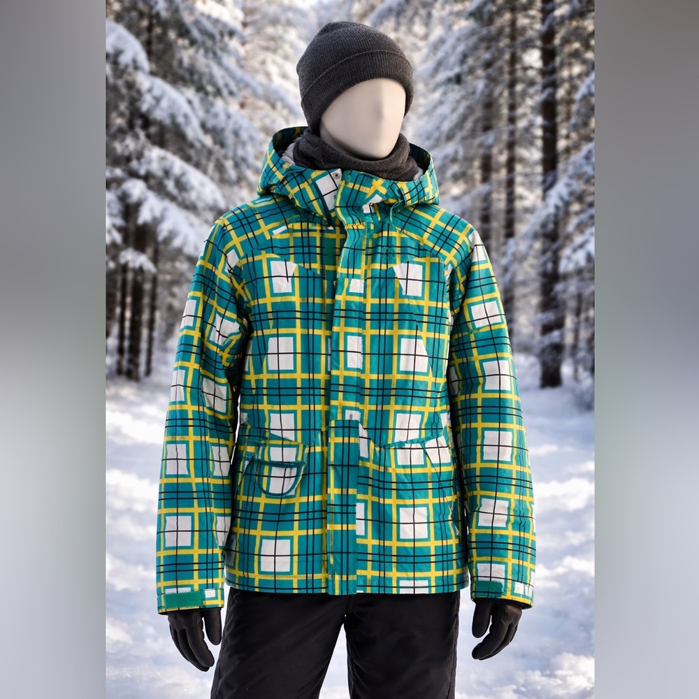 DC Teal White and Black Snowboard/Ski Jacket